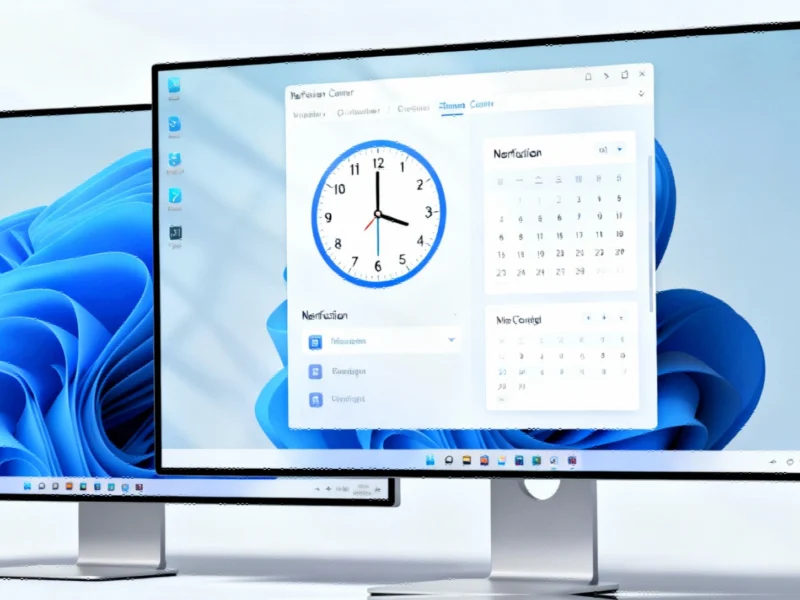 Microsoft Elevates Multi-Monitor Experience With Enhanced Windows 11 Notification Center